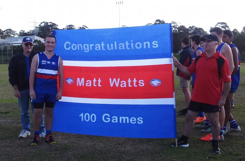 Matt Watts 100 games